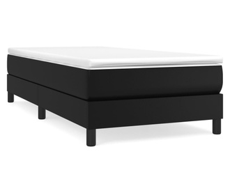 Okvir za krevet s oprugama crni 80 x 200 cm od umjetne kože