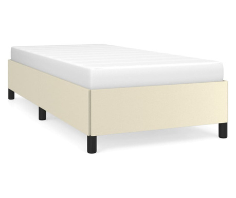 Okvir za krevet krem 80 x 200 cm od umjetne kože