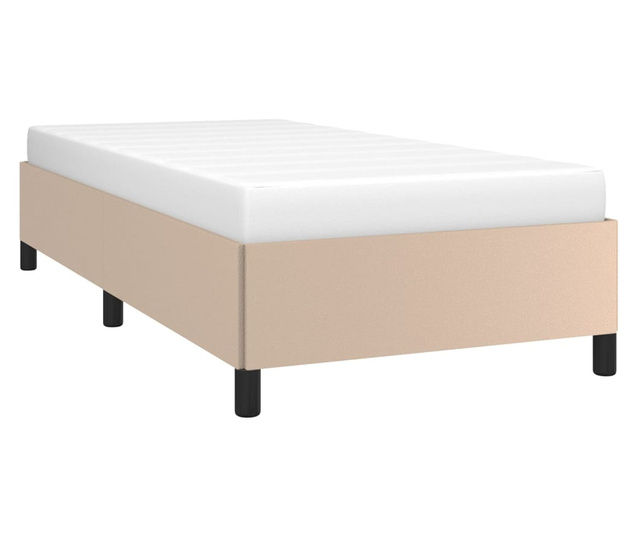 Okvir za krevet boja cappuccina 90x190 cm od umjetne kože