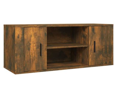 TV omarica dimljeni hrast 100x35x40 cm inženirski les
