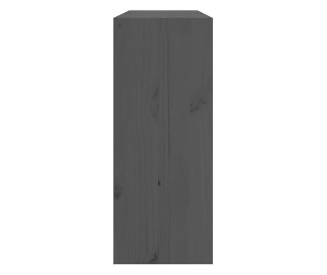 Dulap de vinuri, gri, 62x25x62 cm, lemn masiv de pin