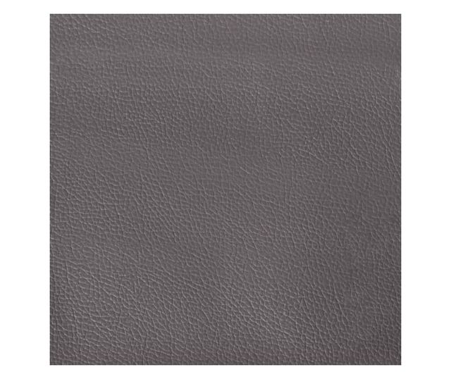 Легло с матрак, сиво, 140x190 см изкуствена кожа