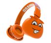 Mercaton® Monster vezeték nélküli fejhallgató gyerekeknek, mikrofon, FM rádió, MicroSD foglalat, Bluetooth 5.0, 8 óra, narancs