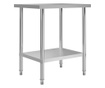 Kuhinjski radni stol 80 x 60 x 85 cm od nehrđajućeg čelika