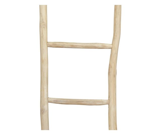 Držač za Ručnike s 5 Prečki Tikovina 45x150 cm Prirodna Boja