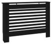 Pokrov za radijator crni 112 x 19 x 81 cm MDF