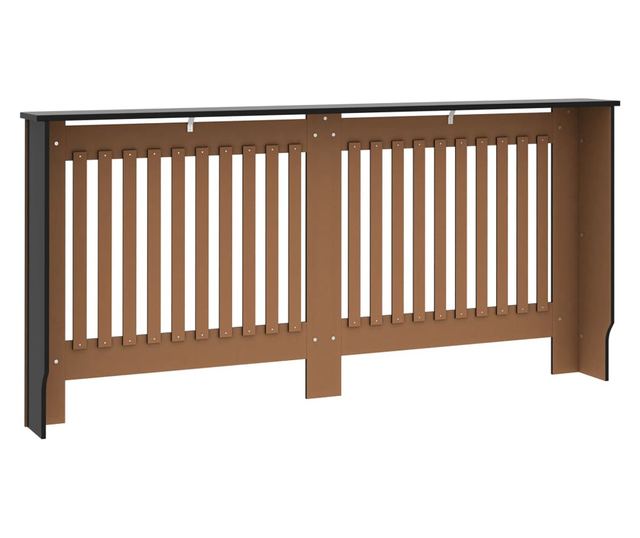 Pokrov za radijator crni 172 x 19 x 81 cm MDF