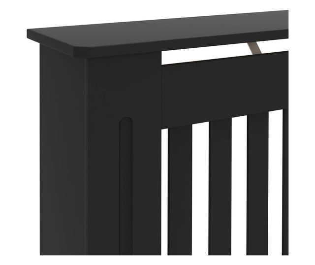 Pokrov za radijator crni 172 x 19 x 81 cm MDF