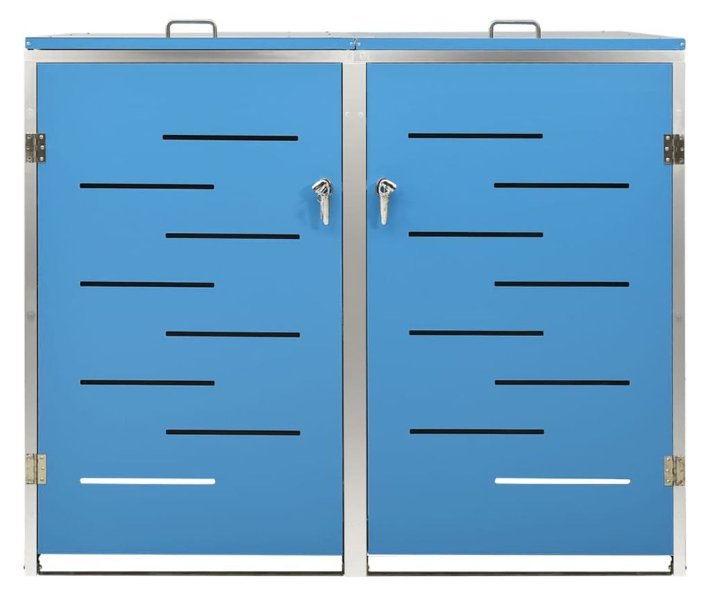 Spremište za dvije kante za smeće 138 x 77,5 x 115,5 cm čelično - 13