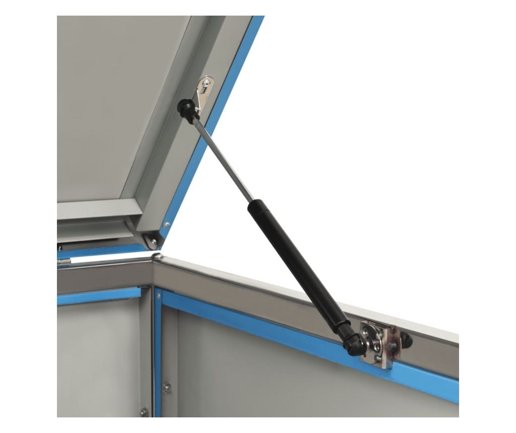 Spremište za dvije kante za smeće 138 x 77,5 x 115,5 cm čelično - 26