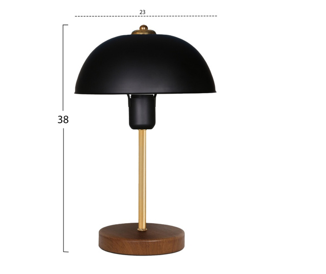 Лампа HM7582.01 цвят черен-натурал