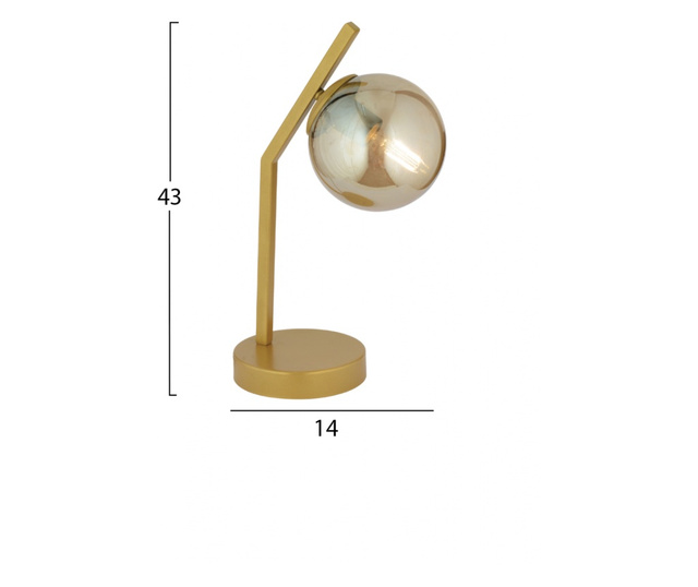 Настолна лампа HM7398.02 златист цвят