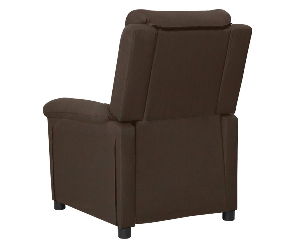 Електрически масажен фотьойл, тъмнокафяв, плат - 5