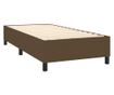 Box spring postel s matrací tmavě hnědá 90x190 cm textil thumbnail 4