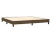Boxspring krevet s madracem, tamnosmeđi, 200x200 cm, tekstil thumbnail 4