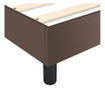 Okvir za krevet s oprugama Smeđi 80 x 200 cm od umjetne kože