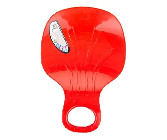 Mercaton® műanyag szán, tányér típusú, -30°C-ig ellenálló, 37 x 49 x 8 cm, piros