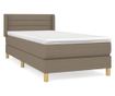 Boxspring krevet s madracem, sivo-smeđa, 80x200 cm, tekstil thumbnail 2