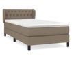 Boxspring krevet s madracem, sivo-smeđi, 90x200 cm, tekstil thumbnail 2