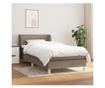 Boxspring krevet s madracem, smeđe-siva, 80x200 cm, tekstil thumbnail 1