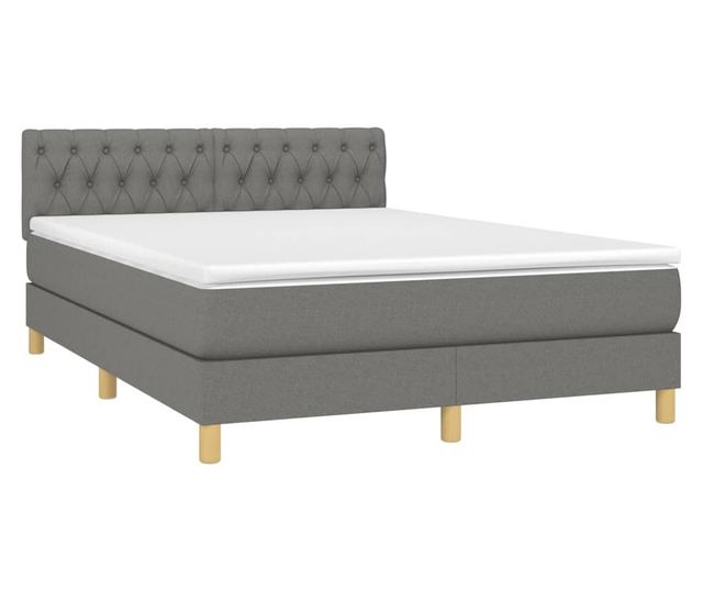 Rugs gy, matrac s LED, sttszrke, 140x200 cm, textil