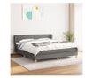 Boxspring krevet Pat, tamnosivi, 180x200 cm, tekstil thumbnail 1