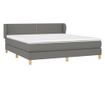 Boxspring krevet Pat, tamnosivi, 180x200 cm, tekstil thumbnail 3