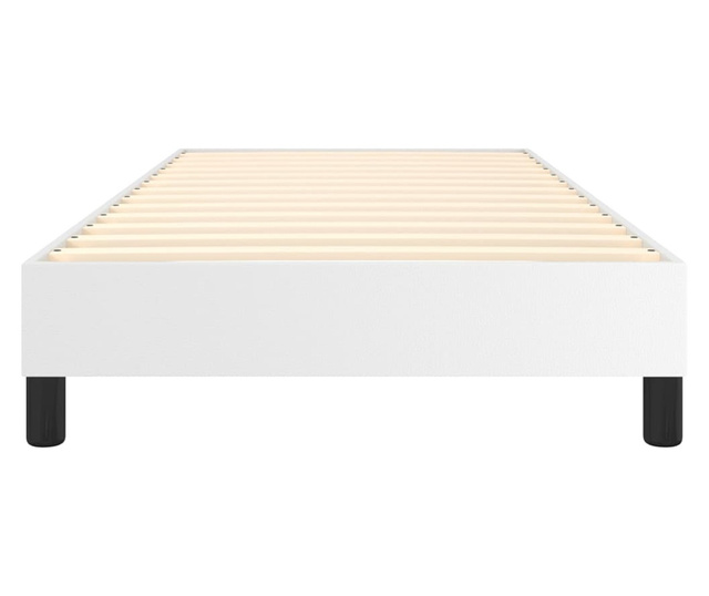 Okvir za krevet s oprugama Bijela 80 x 200 cm od umjetne kože