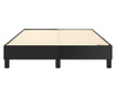 Okvir za krevet s oprugama crni 120 x 200 cm od umjetne kože