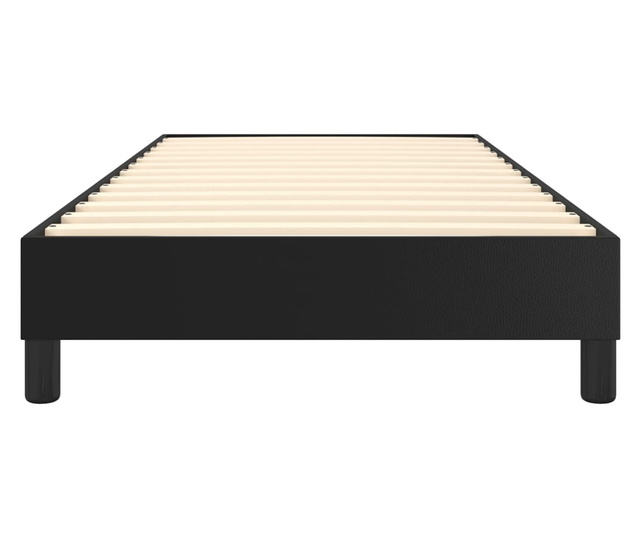 Okvir za krevet s oprugama crni 80 x 200 cm od umjetne kože