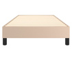 Okvir kreveta s oprugama boja cappuccina 80x200cm umjetna koža
