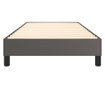 Okvir za krevet s oprugama sivi 80 x 200 cm od umjetne kože