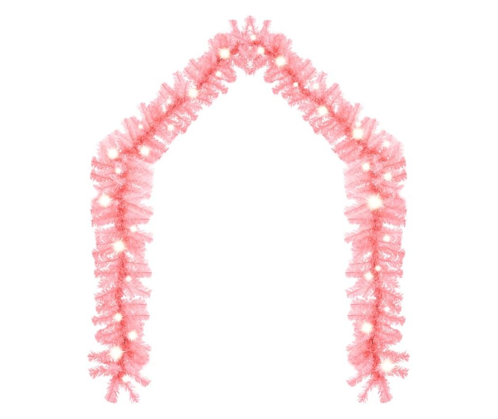 Božićna girlanda s LED svjetlima, ružičasta, 20 m - 2