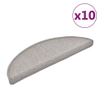 Стелки за стъпала, 10 бр, 56x20 см, таупе