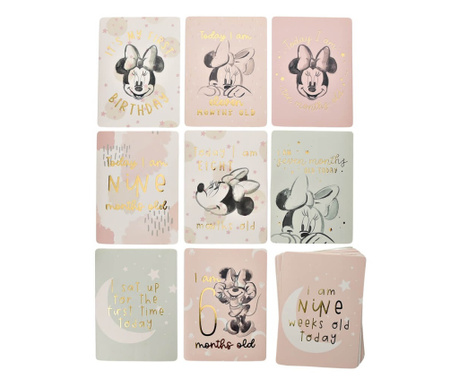 Set cartonase tip milestone pentru primele evenimente ale bebelusului - Minnie