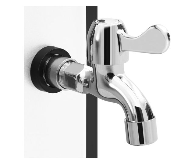 kültéri szolárzuhany zuhanyfejjel és csappal 35 L