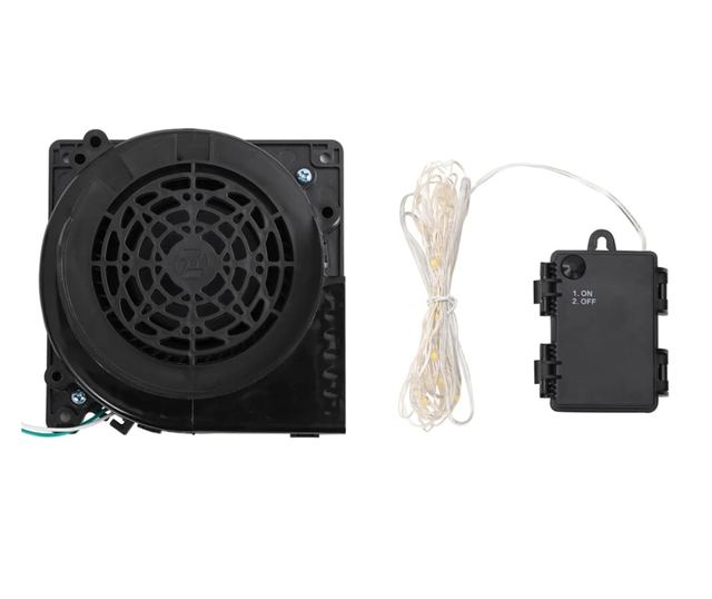 Napihljiva vrata z LED lučkami za božič, 270 cm