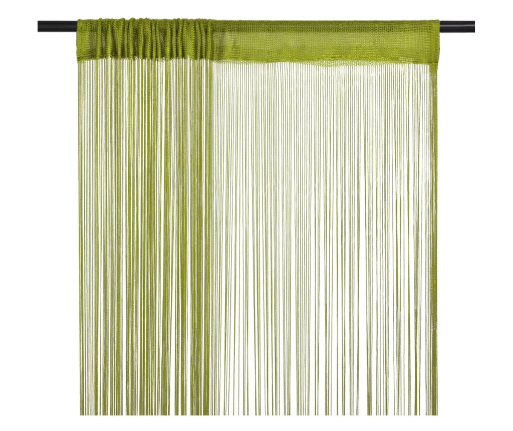 Končane Zavjese 2 kom 140x250 cm Zelene - 2