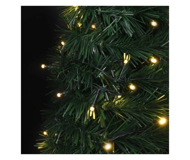 Prigodno umjetno božićno drvce s LED žaruljama zeleno 180 cm