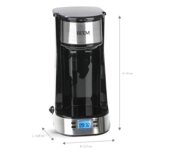Cafetiera programabila, BEEM, Thermo 2 Go, negru