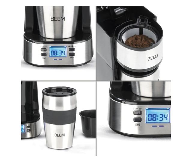 Cafetiera programabila, BEEM, Thermo 2 Go, negru