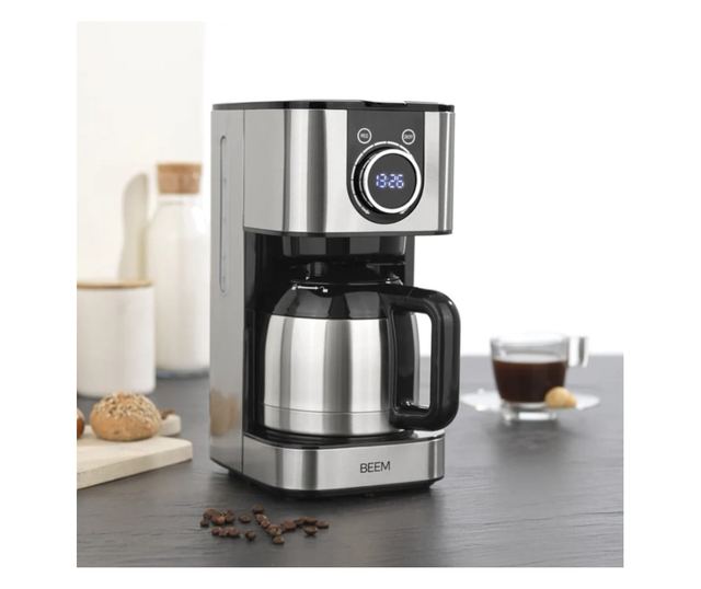 Cafetiera programabila, BEEM, Aroma Switch, 8 cani, inox