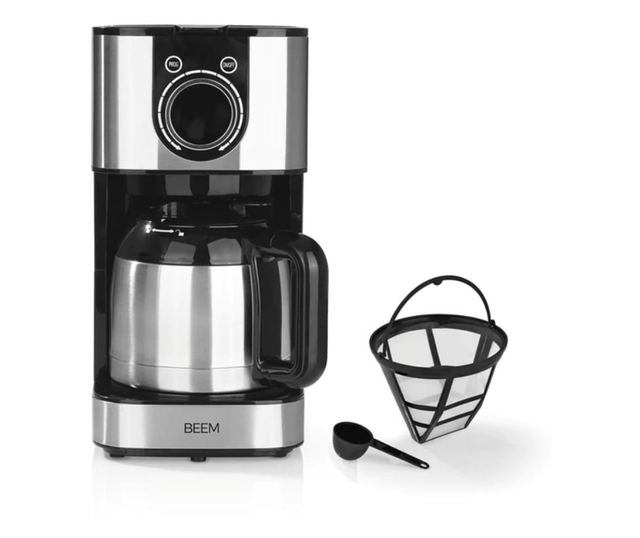 Cafetiera programabila, BEEM, Aroma Switch, 8 cani, inox