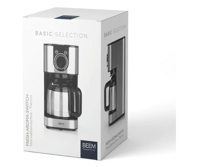 Cafetiera programabila, BEEM, Aroma Switch, 8 cani, inox