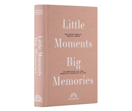 Album foto Little Moments Big Memories, 40 poze 11 x 15 cm, Printworks - PW00528, roz