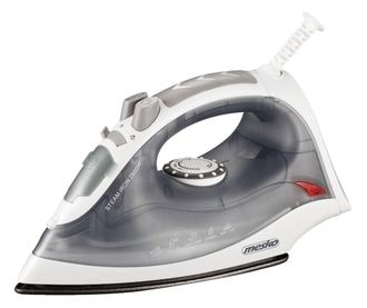 Ютия Mesko MS 5037, 2800W, 170 ml, Керамична плоча, Вертикално гладене, Сив
