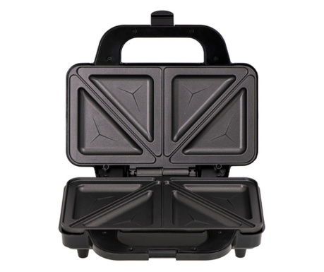 Тостер за сандвичи XL Adler AD 3043, 1300 W, 28.5x15 см, Термостат, Инокс/черен