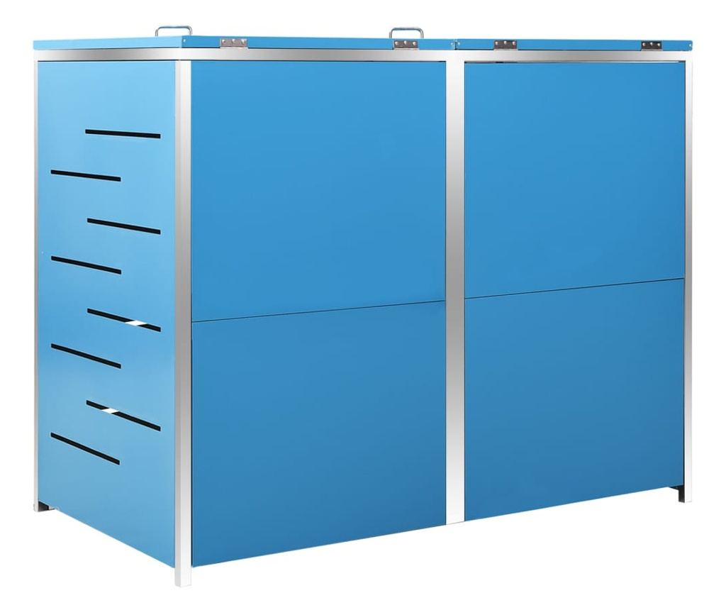 Spremište za dvije kante za smeće 138 x 77,5 x 115,5 cm čelično - 20