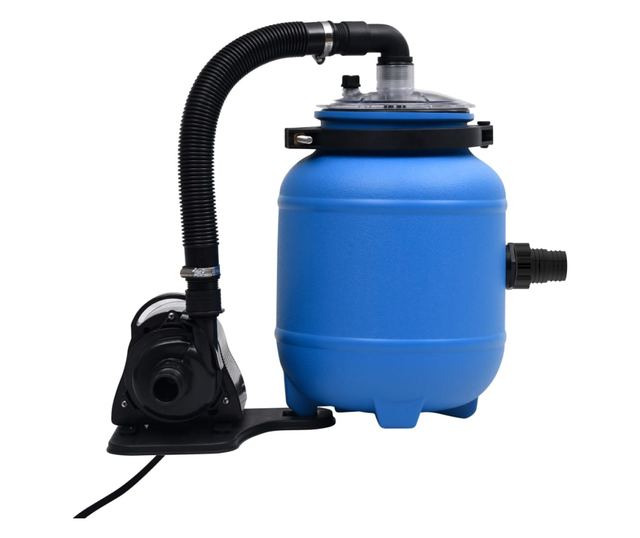 fekete-kék medence szűrő szivattyú 4 m³ / óra