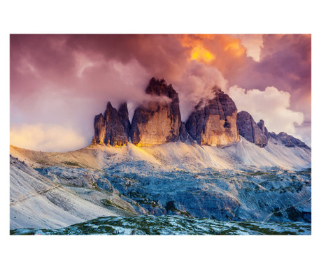 Fotótapéta Peaks in clouds of fire, 400 x 250 cm